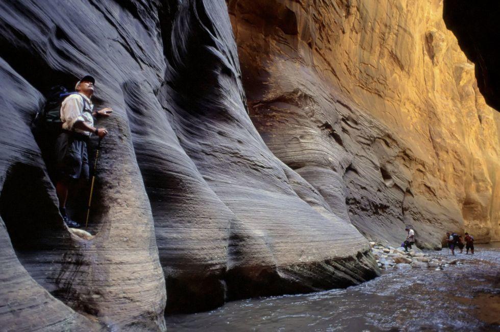 Canyonering Virgin River Narrows Zion National Park, Utah