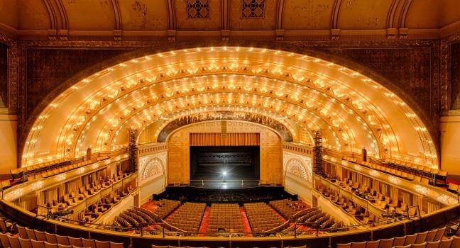 CHICAGO - OCTOBER 14: Empty Auditorium Theatre of Roosevelt University on October 14, 2012 in Chicago, Illinois.