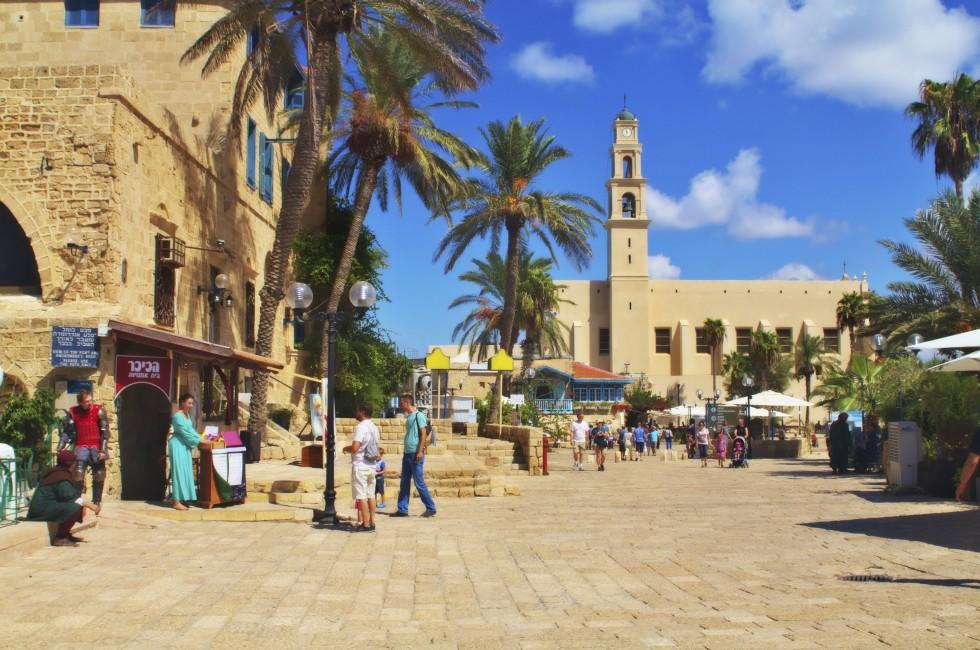 JAFFA ,ISRAEL - SEPTEMBER 28:St. Peter's Church on September 28,2013 in Jaffa.The first structure was built in 1654 in dedication to Saint Peter.The current structure was built between 1888 and 1894. ; 