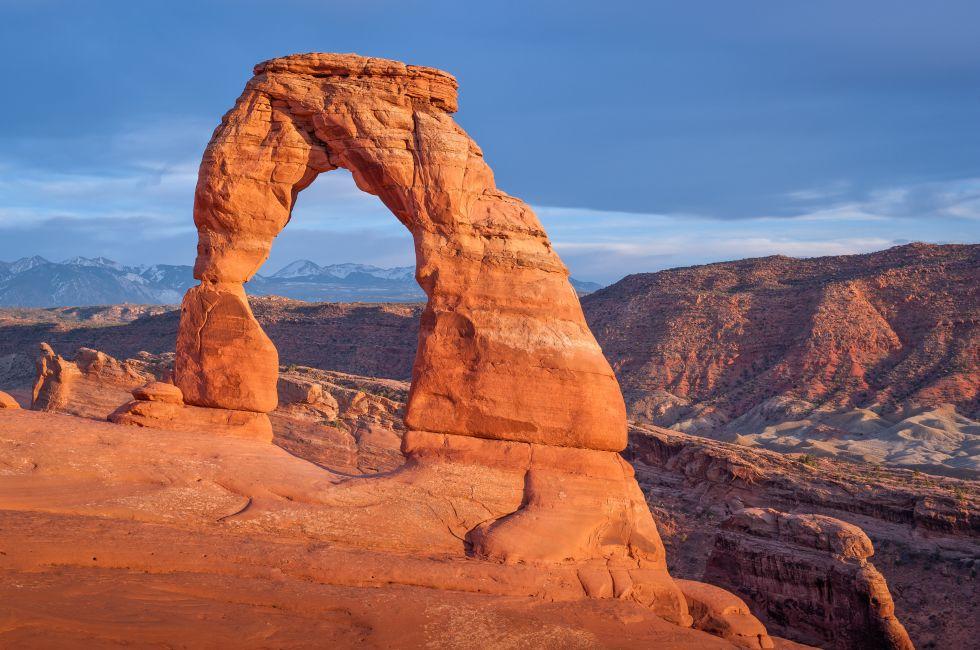 The famous Delicate Arch at Arches National Park, Utah.