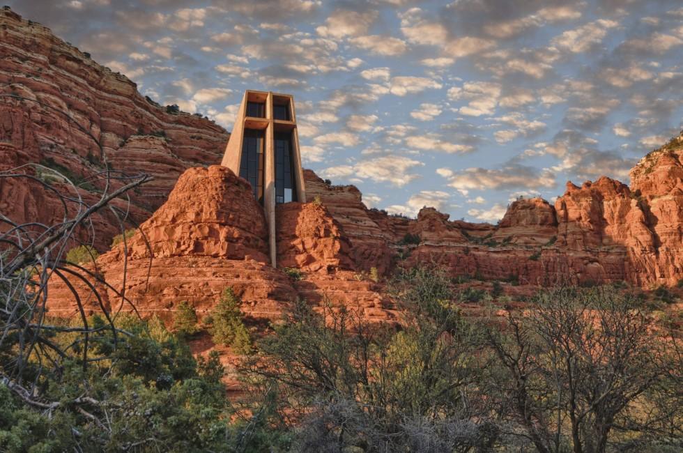 Church at Cathedral Rock, Arizona; Shutterstock ID 101074240; Project/Title: 15 Budget Friendly Spring Getaways; Downloader: Melanie Marin