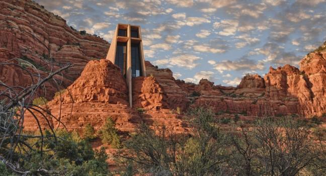 Church at Cathedral Rock, Arizona; Shutterstock ID 101074240; Project/Title: 15 Budget Friendly Spring Getaways; Downloader: Melanie Marin