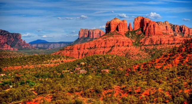Red Rock country mountains surrounding Sedona Arizona