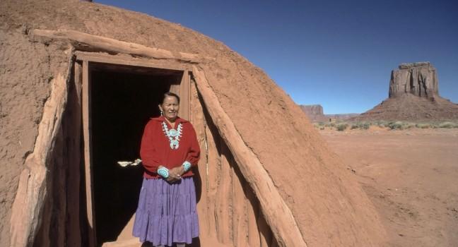 Woman, Mesa, Monument Valley, Arizona USA
