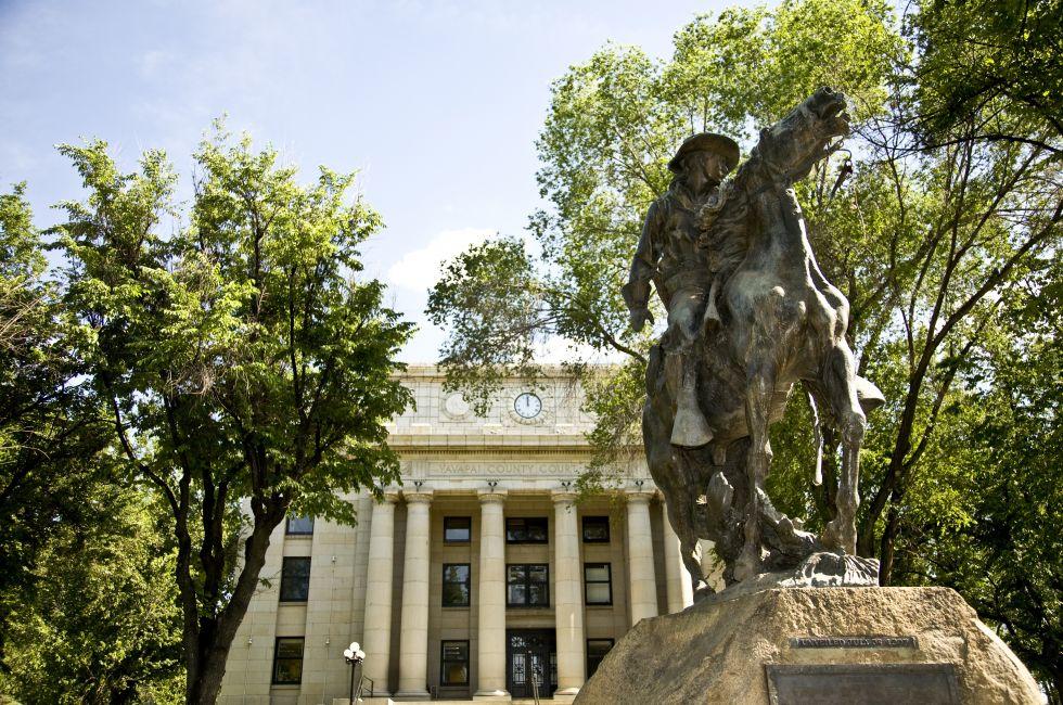 Yavapai County courthouse in Prescott Arizona.; Shutterstock ID 14418355; Project/Title: Arizona; Downloader: Fodor's Travel