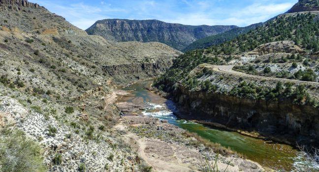 Salt river canyon in arizona.