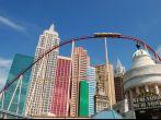 Las Vegas, Nevada - 05 August 2008: New York-New York Hotel & Casino; architecture recreates New York City skyline.