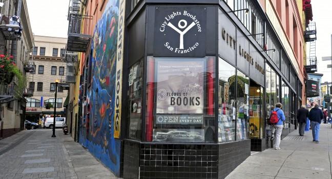 SAN FRANCISCO, US - OCTOBER, 19: City Lights Bookstore on October 19, 2011 in San Francisco. This independent bookstore-publisher, official historic landmark, published the poem Howl of Allen Ginsberg