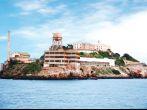 Alcatraz island famous prison in San Francisco.