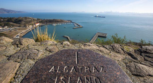 Observation post looking toward Alcatraz Island