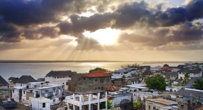 Lamu Town on Lamu Island in Kenya. HDR image.