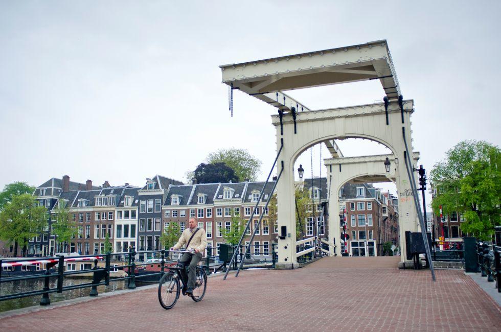 Bridge, Magere Brug, Amsterdam, Holland