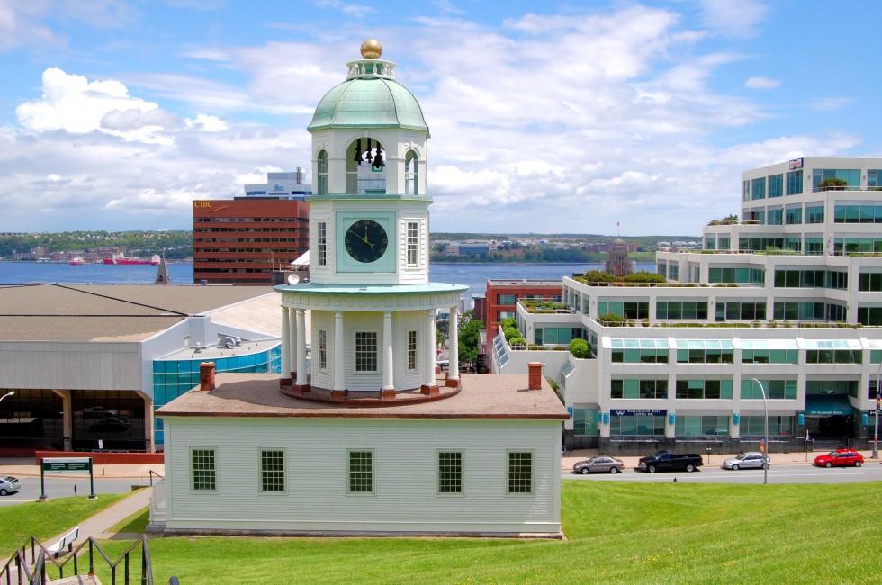 Historic Old Town Clock in Halifax, Canada; 