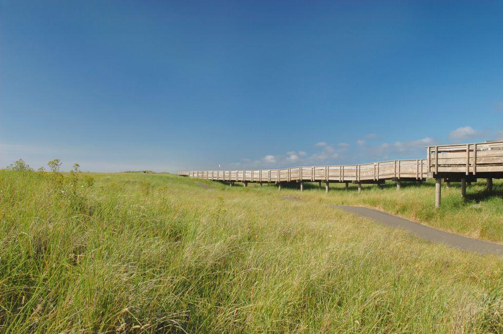Discovery trail along the coastline of Long Beach peninsula, Washington