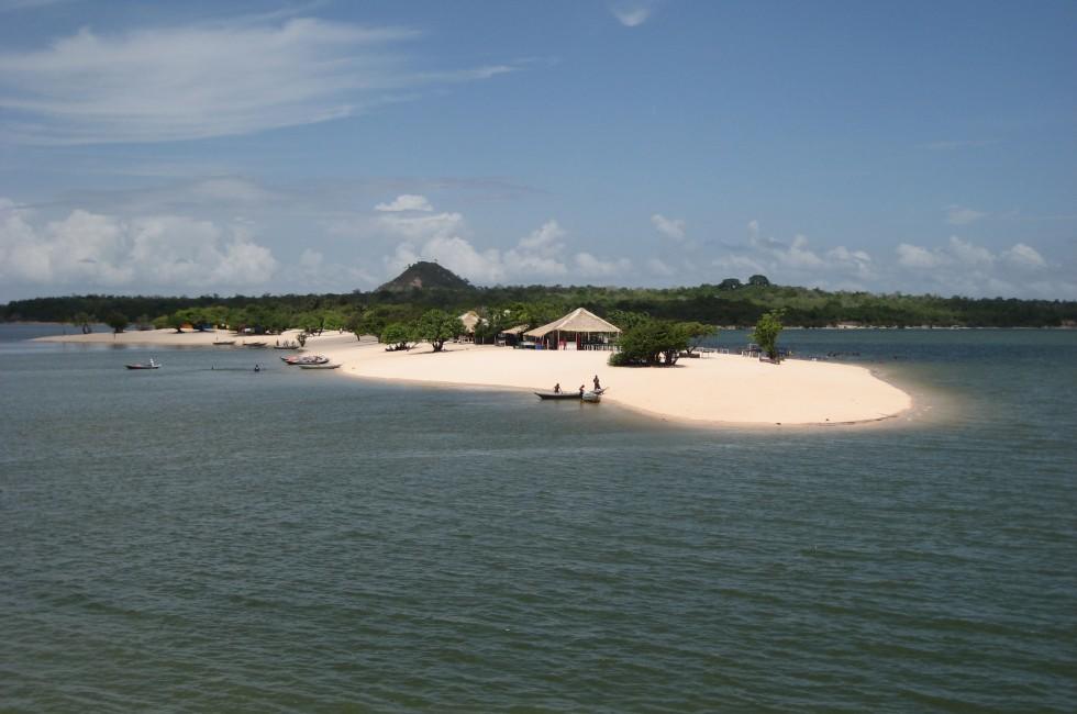 Alter do Chao (Brazil) is a village 33 km west (or a 45 minute bus ride) from the Amazon port City of Santerem along one of the only roads in the state of Para, Brazil.; 