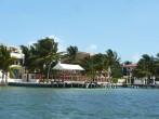 Colorful houses at Caye Caulker, Belize.