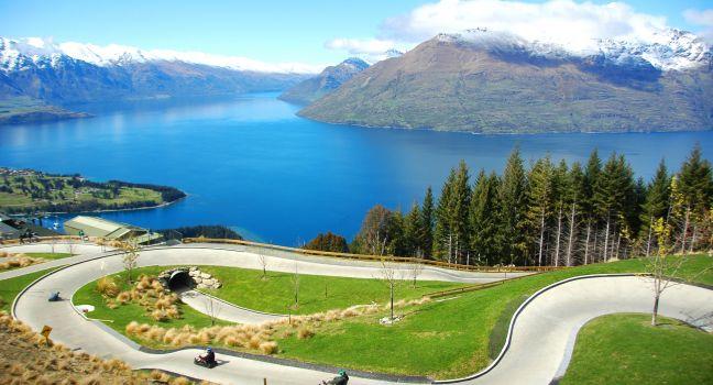 Queenstown luge from Bob's Peak.