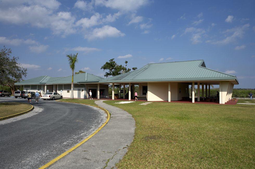 Royal palm visitor center, everglades state national park, this is where you can walk the famous anhinga trail, which is a world heritage site, Florida, America, United States, usa