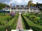 Manchester Village, Vermont - September 17, 2014:  East Front of Hildene,Robert Todd Lincoln's 1905 Georgian Revival Summer home and its formal gardens