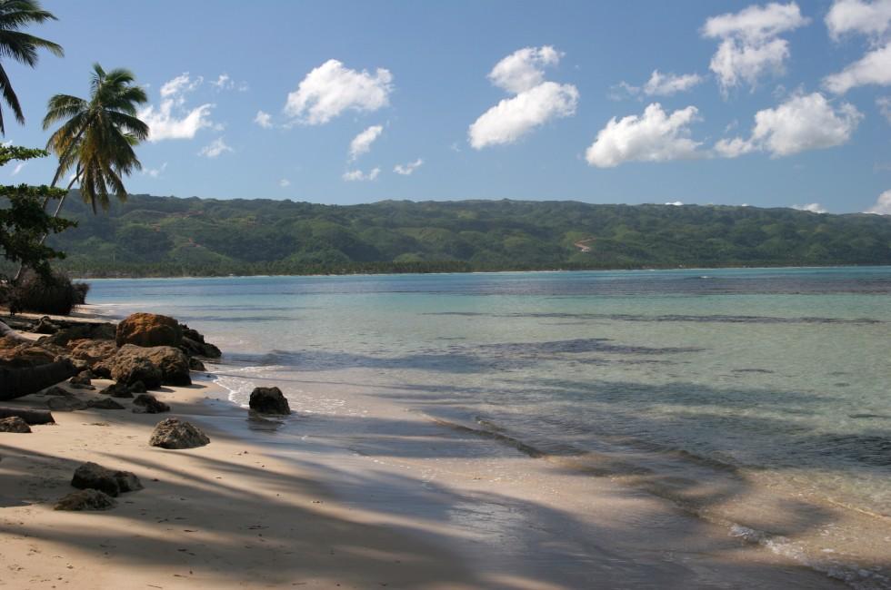 This beach is located in Las Terrenas, a town in the north coast of Dominican Republic in Samana penisula. 