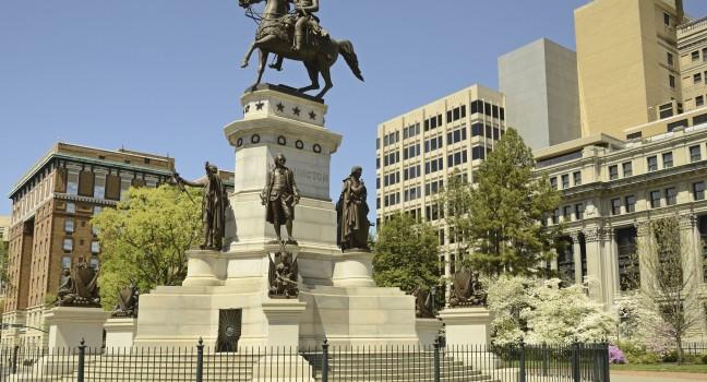 Washington Monument Historic Landmark Capital Square Richmond Virginia/Washington Monument Capital Square in Richmond. 