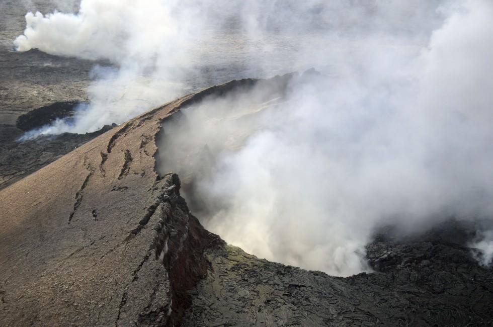 Kilauea Volcano in Hawaii Volcanoes National Park on the Big Island.