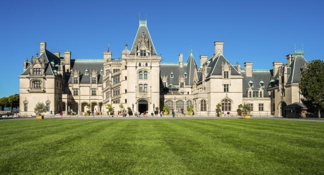 ASHEVILLE, NORTH CAROLINA OCTOBER 11: The Biltmore House and Gardens, a popular tourist attraction, built by George Vanderbilt in 1895 is America's largest home in Asheville on October 10, 2013.;