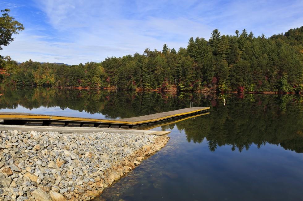 Boat ramp at Lake Santeetlah.