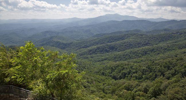 View from Blowing Rock in North Carolina