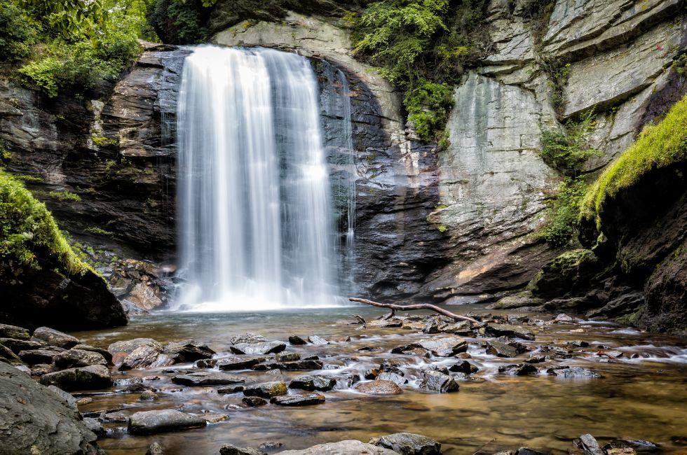 Looking Glass Falls in Pisgah Forest, NC