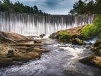 Dam at Lake Sequoyah and the Cullasaja River, Highlands, North Carolina.