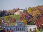 Arlington Cemetery Memorial Entrance and former home of Robert E. Lee Virginia ,at Fall.