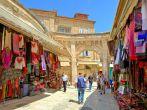 JERUSALEM - AUGUST 21: Bazaar in Old City offers middle east traditional products and souvenirs. It is very popular site with tourists and pilgrims visiting Jerusalem, Israel on August 21, 2013.; Shutterstock ID 160627724; Project/Title: Top 100 Jerusalem;