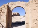 Ruins of the ancient Masada fortress in Israel; 