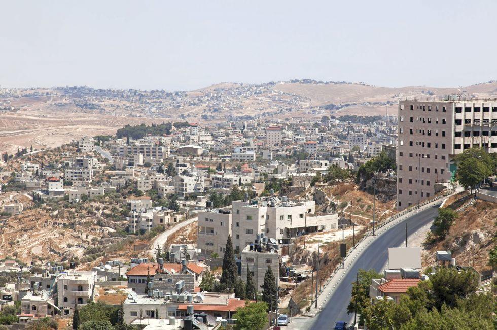 Palestin. A panorama of the city of Bethlehem from height; Shutterstock ID 106321088; Project/Title: Israel ebook