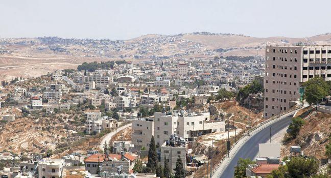 Palestin. A panorama of the city of Bethlehem from height; Shutterstock ID 106321088; Project/Title: Israel ebook