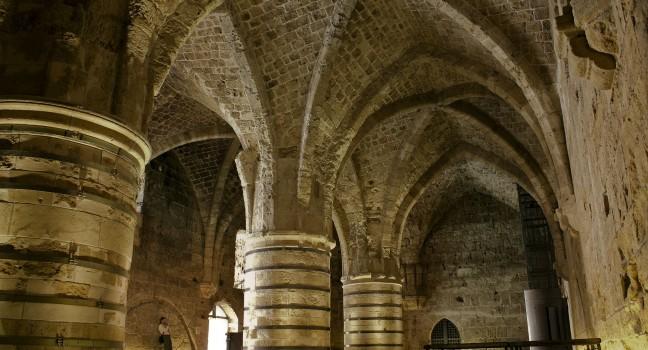knight templer tunnel, akko, israel