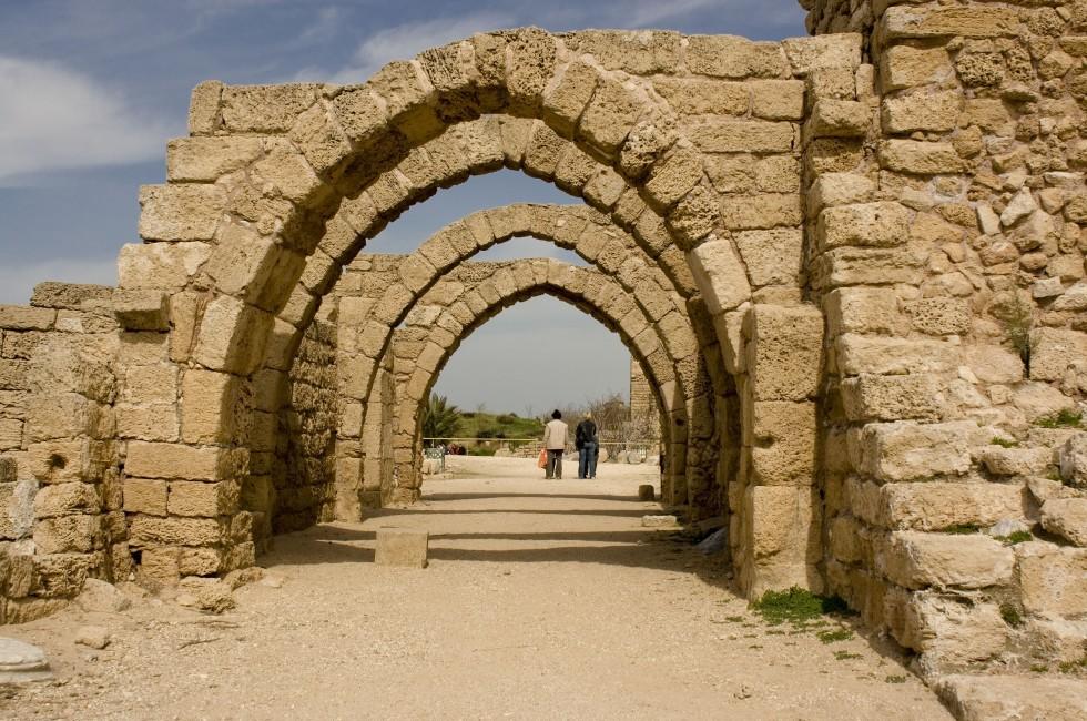 Caesarea is a town in Israel, the ancient port city. It is located between Tel Aviv and Haifa, near the city Hadera.