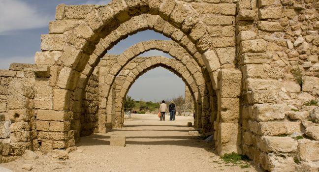 Caesarea is a town in Israel, the ancient port city. It is located between Tel Aviv and Haifa, near the city Hadera.
