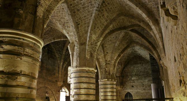 knight templer tunnel, akko, israel