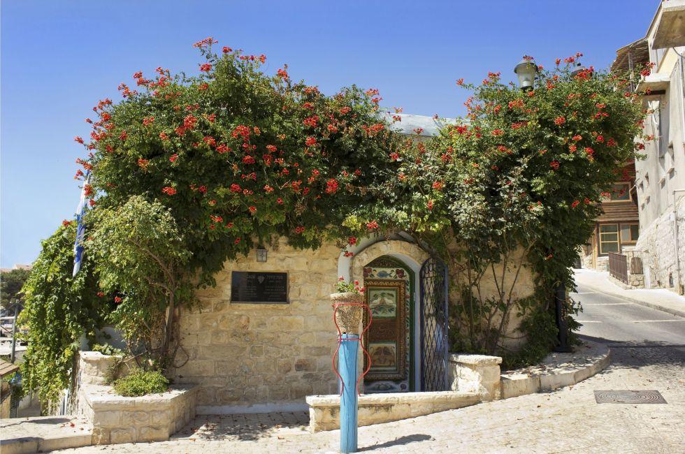 old house in Safed in which  lived and worked for an Israeli artist Moshe Castel, Upper Galilee, Israel;