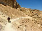 Hiking in Vadi Barak, Negev desert.The Negev is the desert region of southern Israel. The indigenous Bedouin citizens of the region refer to the desert as al-Naqab.