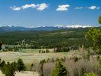 Beautiful valley, near Angel Fire, New Mexico, looking toward Wheeler Peak and Sangre de Cristos range