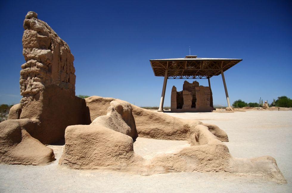 Ruins in Casa Grande National Monument, Arizona; 