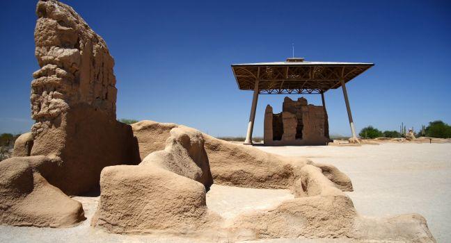 Ruins in Casa Grande National Monument, Arizona; 