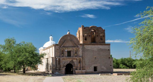 Mission Tumacácori, south of Tucson, is an historic Spanish colonial mission that has been preserved, but not restored, providing a unique perspective on the colonial era.
