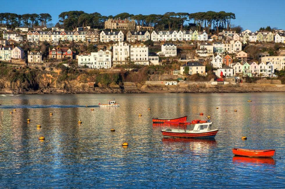 Fowey on the Cornwall coast of England;