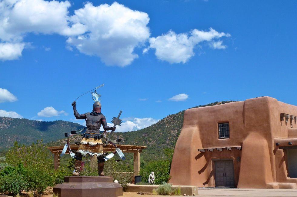 Plaza at the International Folk Art Museum