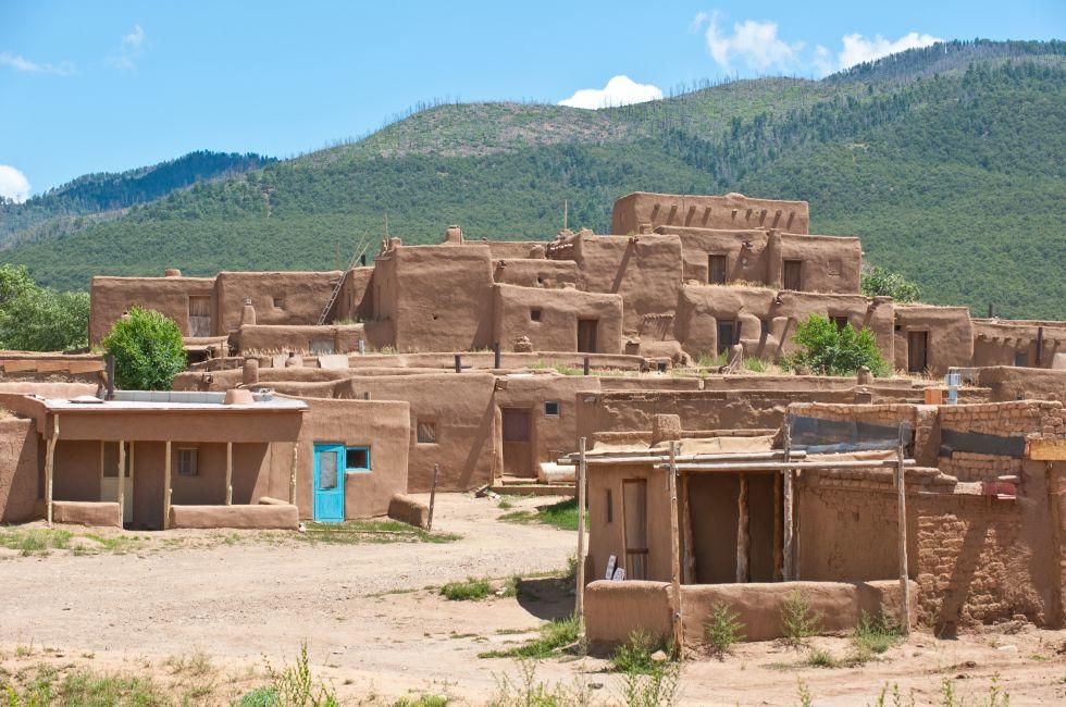 Adobe house in Taos Pueblo, NM