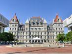 The New York State Capitol Building in Albany, home of the New York State Assembly.